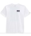 Lifestyle T-shirts Vans Camista Global Stack-B Blanco