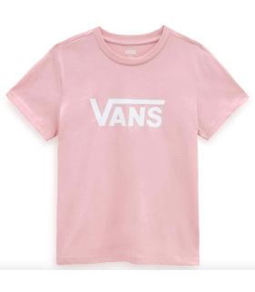 Camisetas Lifestyle Vans Camiseta Drop Crew Rosa