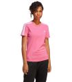 Camisetas técnicas running - Adidas Camiseta Essentials Slim Loungewear 3 Bandas rosa Textil Running