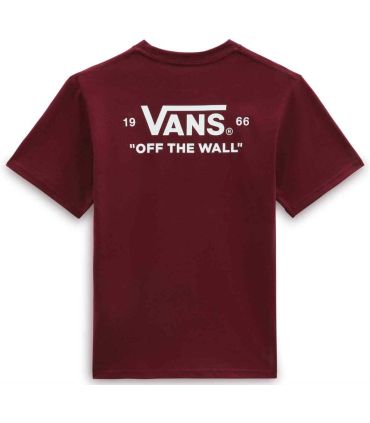 Sudaderas Lifestyle Vans Camiseta Essential Burgundy Jr