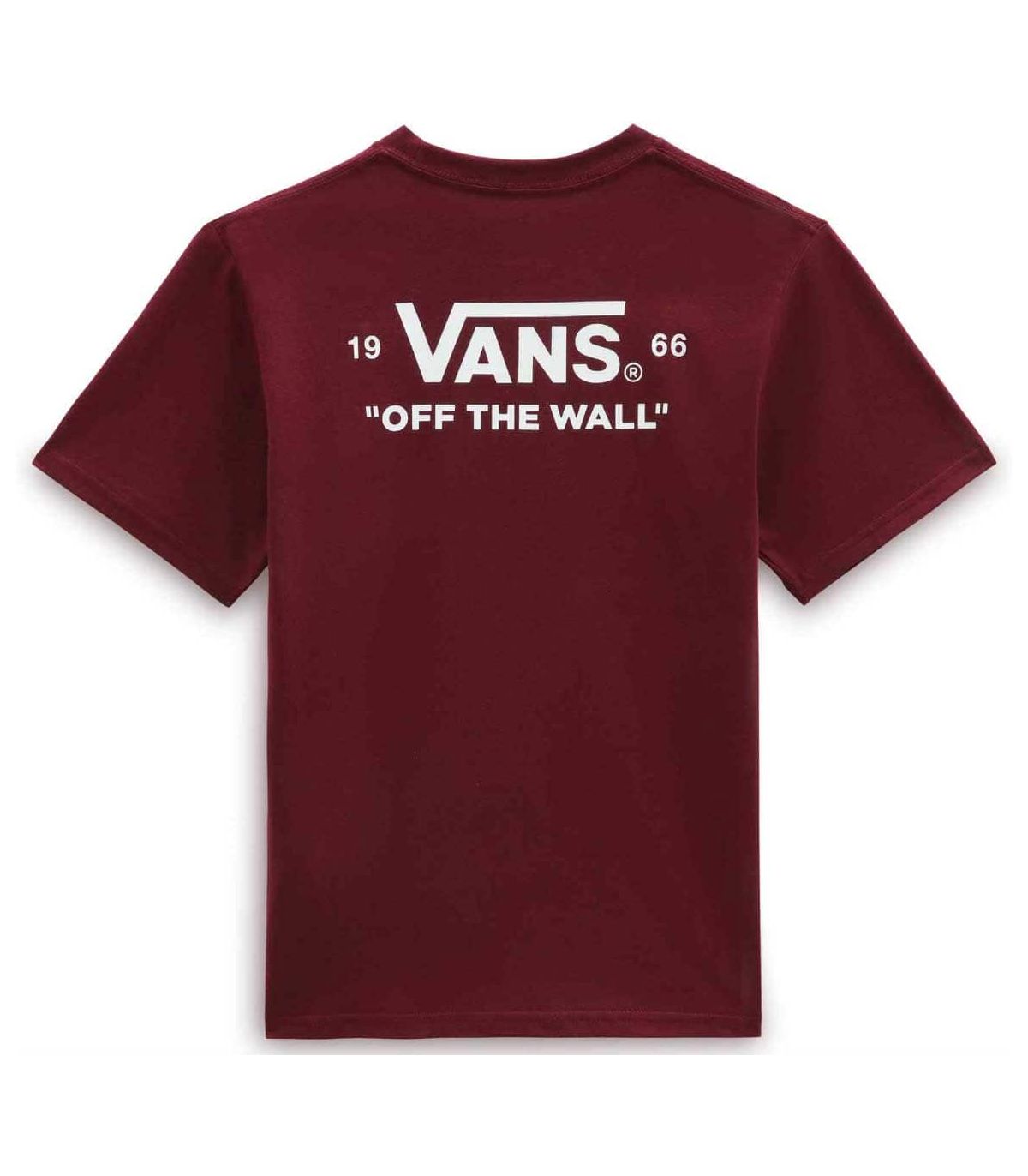 Sudaderas Lifestyle Vans Camiseta Essential Burgundy Jr