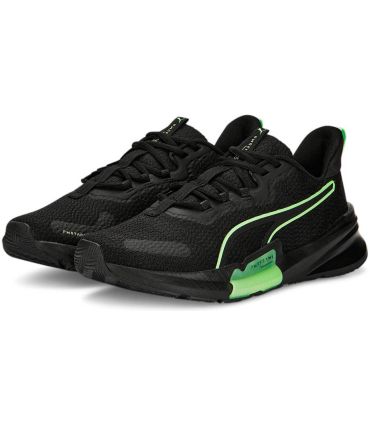 Puma PWRFRAME Tr 2 negras, zapatillas de entrenamiento y running para hombre con soporte de TPU y suela PUMAGRIP.
