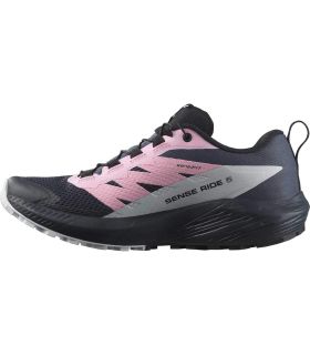 Trail Running Women Sneakers Salomon Sense Ride 5 W Gris