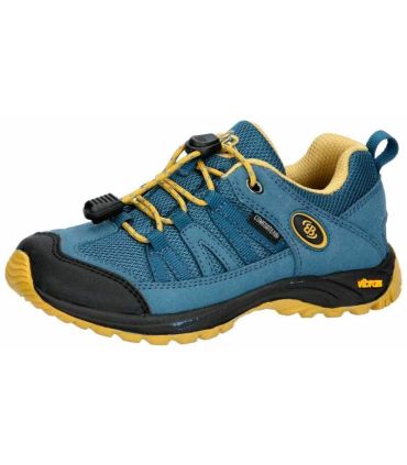 Zapatillas senderismo Brütting Ohio Low Petroleo, suela Vibram y membrana impermeable Comfortex para jóvenes.