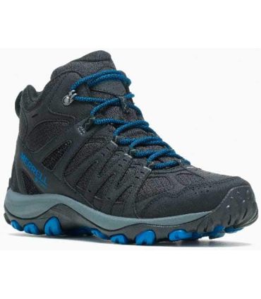 Botas Merrell Accentor Sport 3 Mid azul Gore-Tex impermeables de caña media para senderismo y montaña.