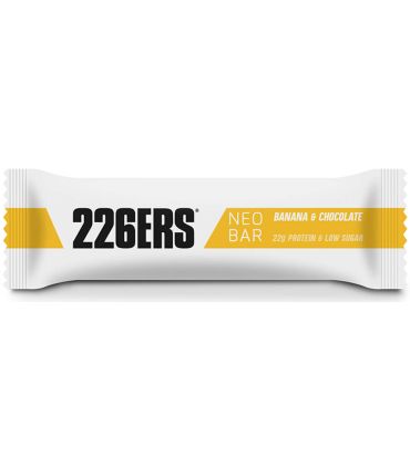 Barrita proteica 226ERS Neo Bar sabor Banana Chocolate de 50g con alto contenido en proteína y baja en azúcar.