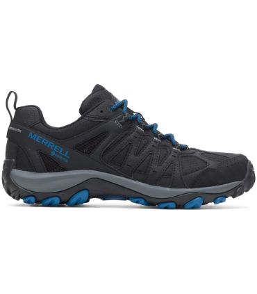 Zapatillas Merrell Accentor Sport 3 azul marino GORE-TEX impermeables para senderismo con suela de goma adherente.