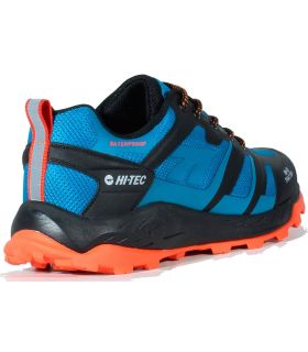 Trekking Man Sneakers Hi-Tec Toubkal Low Blue Waterproof