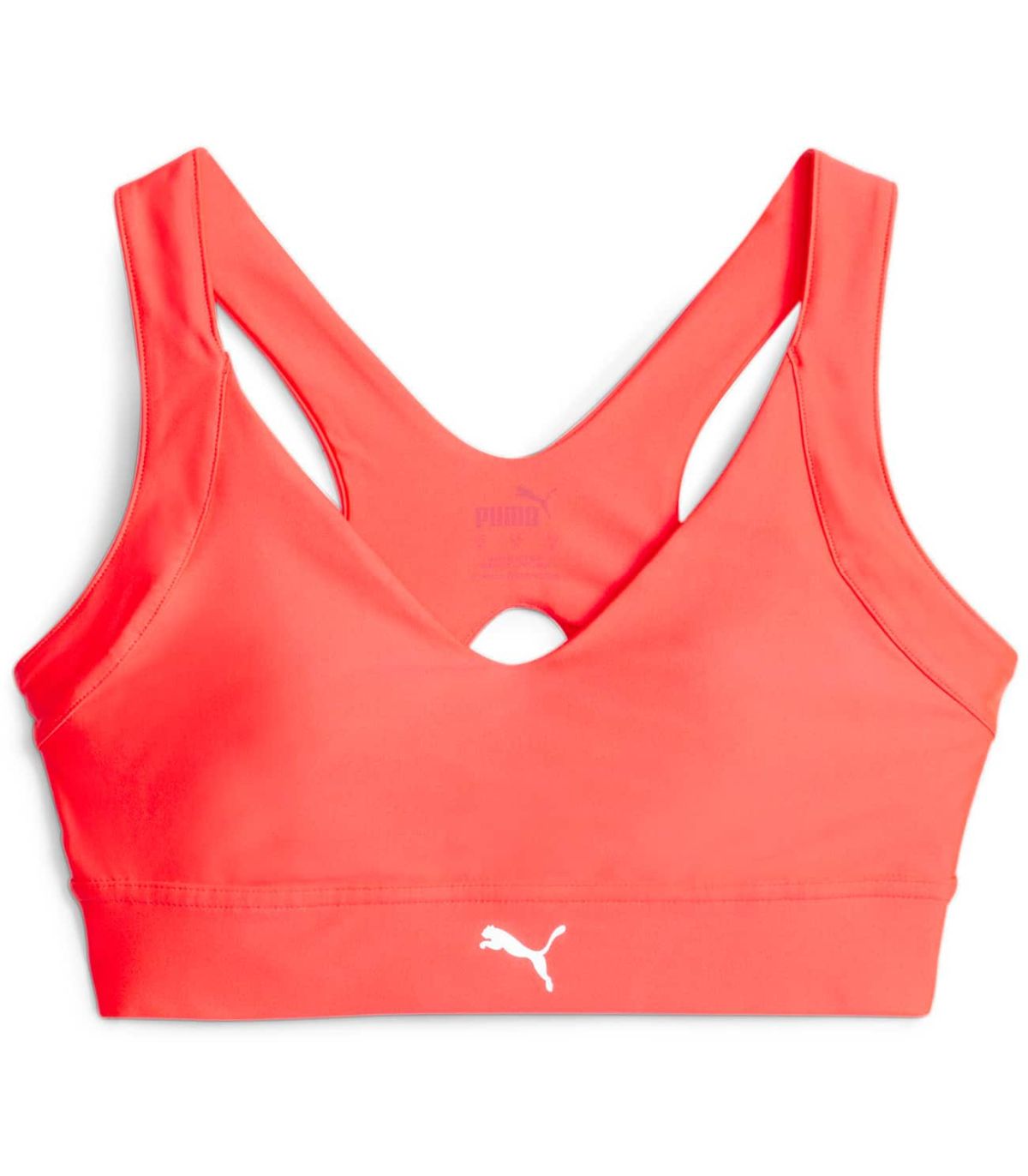 Sujetador running Puma High Impact Ultraform naranja de alta sujeción con tecnología dryCELL y compresión.