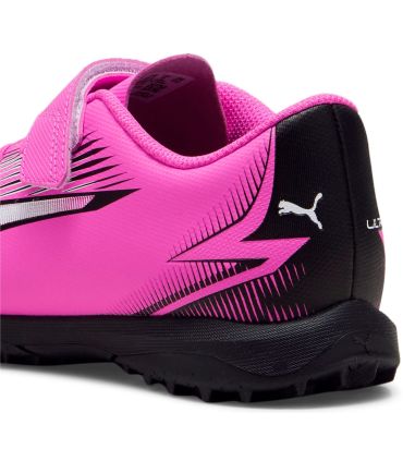 Botas multi tacos Puma Ultra Play TT Velcro Jr Rosa