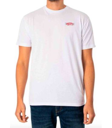 Camiseta Vans Wayrace Jr blanca para niños, diseño casual y cómodo de manga corta.