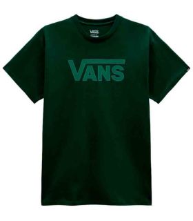 Lifestyle T-shirts Vans T-shirt Dark Green Classic