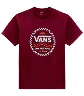 T-shirts Lifestyle Vans Camiseta Round Off Burgundy