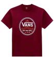 Lifestyle T-shirts Vans Jersey Round Off Burgundy