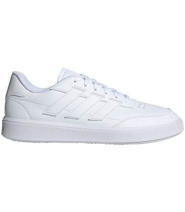 Zapatillas Adidas Courtblock blanco hombre IF4031 de piel sintética con diseño minimalista inspirado en el tenis.