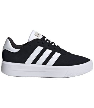 Zapatillas Adidas Court Platform Suede mujer negras de ante con suela de plataforma y estilo deportivo urbano.