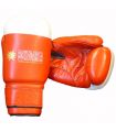 Boxing gloves BoxeoArea 1803 leather red - Boxing gloves