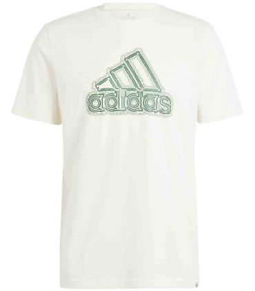 Camiseta Adidas M Growth Bost Nondye color crudo, diseño inspirado en el crecimiento personal para hombre.