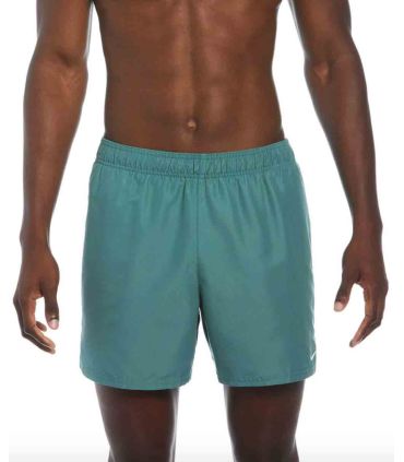 Bañador Nike 5" Volley Bicoastal para hombre, pantalón corto de natación color verde bicoastal.