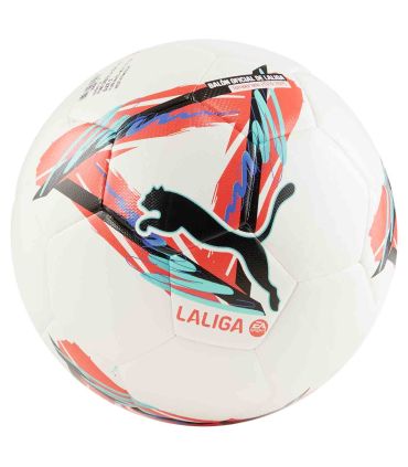 Balón Puma Orbita LaLiga 1 Hyb 2024-2025 oficial de la liga española con tecnología híbrida y alta precisión.