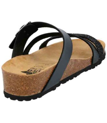 Sandalias Casual Lico Sandalias Natural Glitter Negro