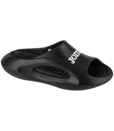Chanclas Joma S.Zantes negras para hombre, calzado de recuperación ergonómico y ligero con suela de gran agarre.