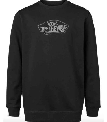 Sudadera Vans Off The Wall Board Cr Black para niño, color negro con diseño urbano y cuello redondo.