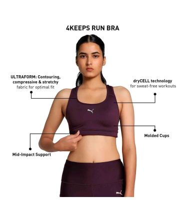 Sujetadores Deportivos Puma Sujetador deportivo 4Keeps Mid