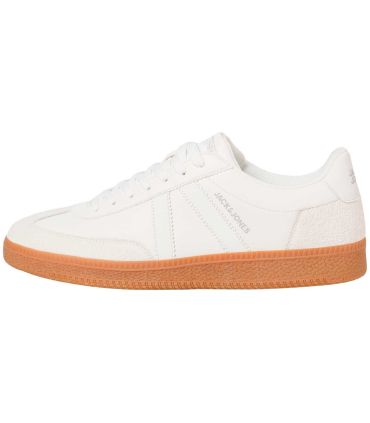 Zapatillas Jack & Jones International Campaign color blanco, calzado casual de estilo urbano para hombre.