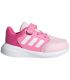 Adidas Tensaur Run 3.0 El I Rosa, zapatillas infantiles con velcro, empeine textil y suela Cloudfoam ligera.