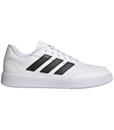 Adidas Courtblock 33 Blanco IF4033: zapatillas de piel sintética con puntera reforzada y estilo minimalista.