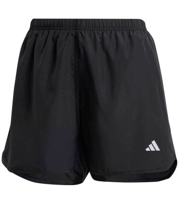 Pantalón corto Adidas Run It Short mujer negro, tecnología AEROREADY y detalles reflectantes para running.
