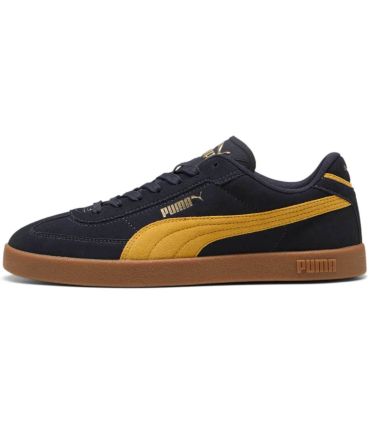 Zapatillas Puma Club II Era Suede para hombre en ante azul con puntera en T y suela de goma resistente.