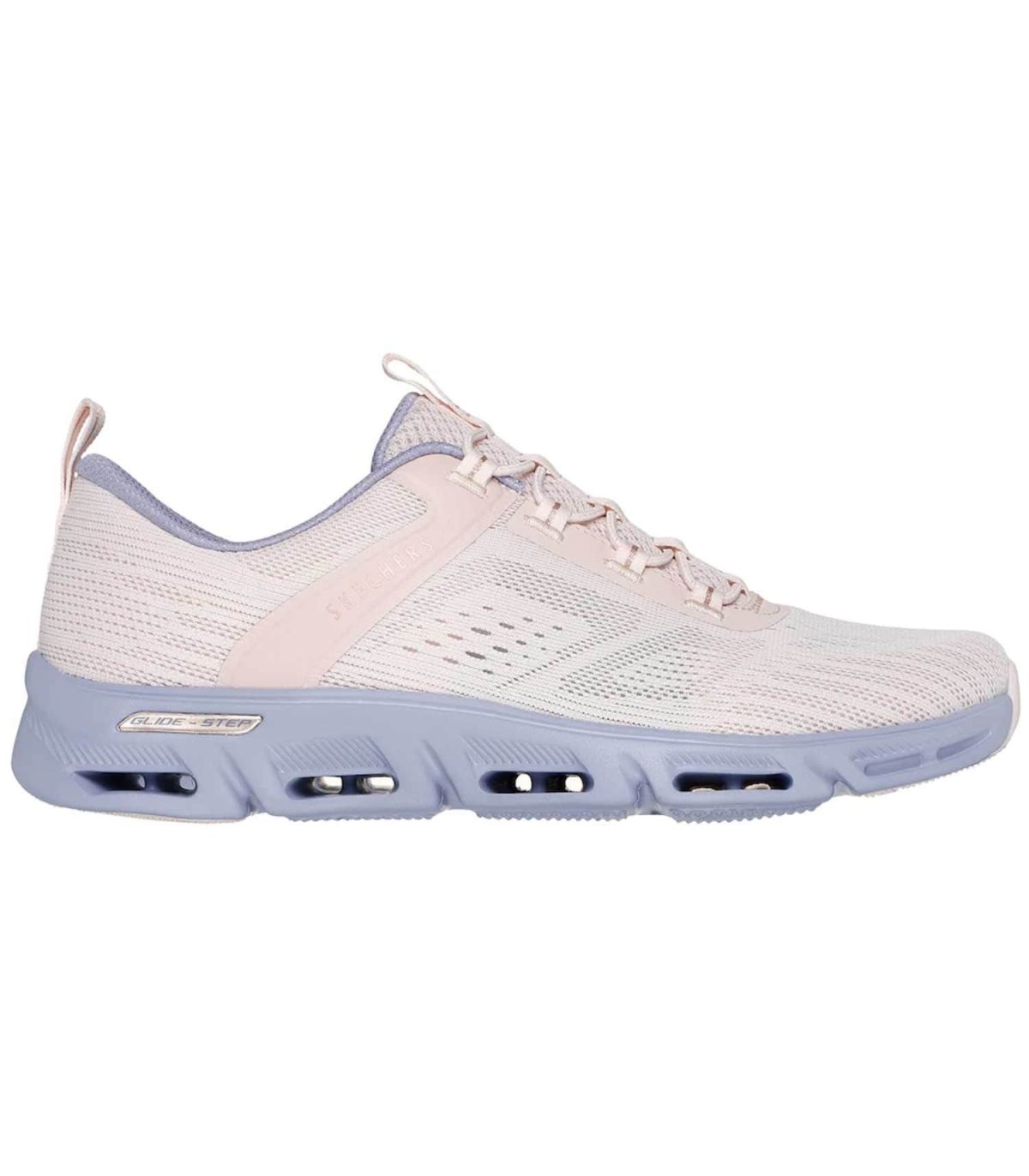 Skechers Slip Ins Glide Step Gratify Renown rosa, zapatillas mujer sin cordones con tecnología Hands Free Slip-ins.