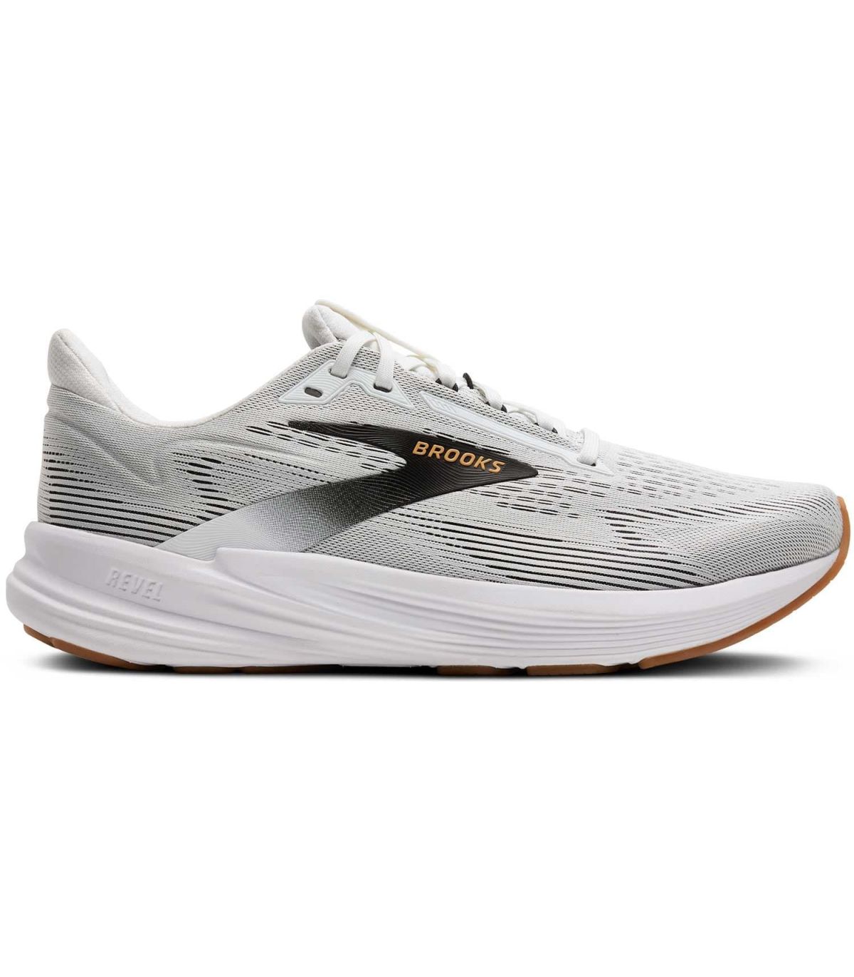 Zapatillas Brooks Revel 8 para hombre con malla transpirable y amortiguación suave para running y entrenamiento.