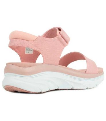 Sandalias Casual Skechers D'Lux Walker New Block Rosa