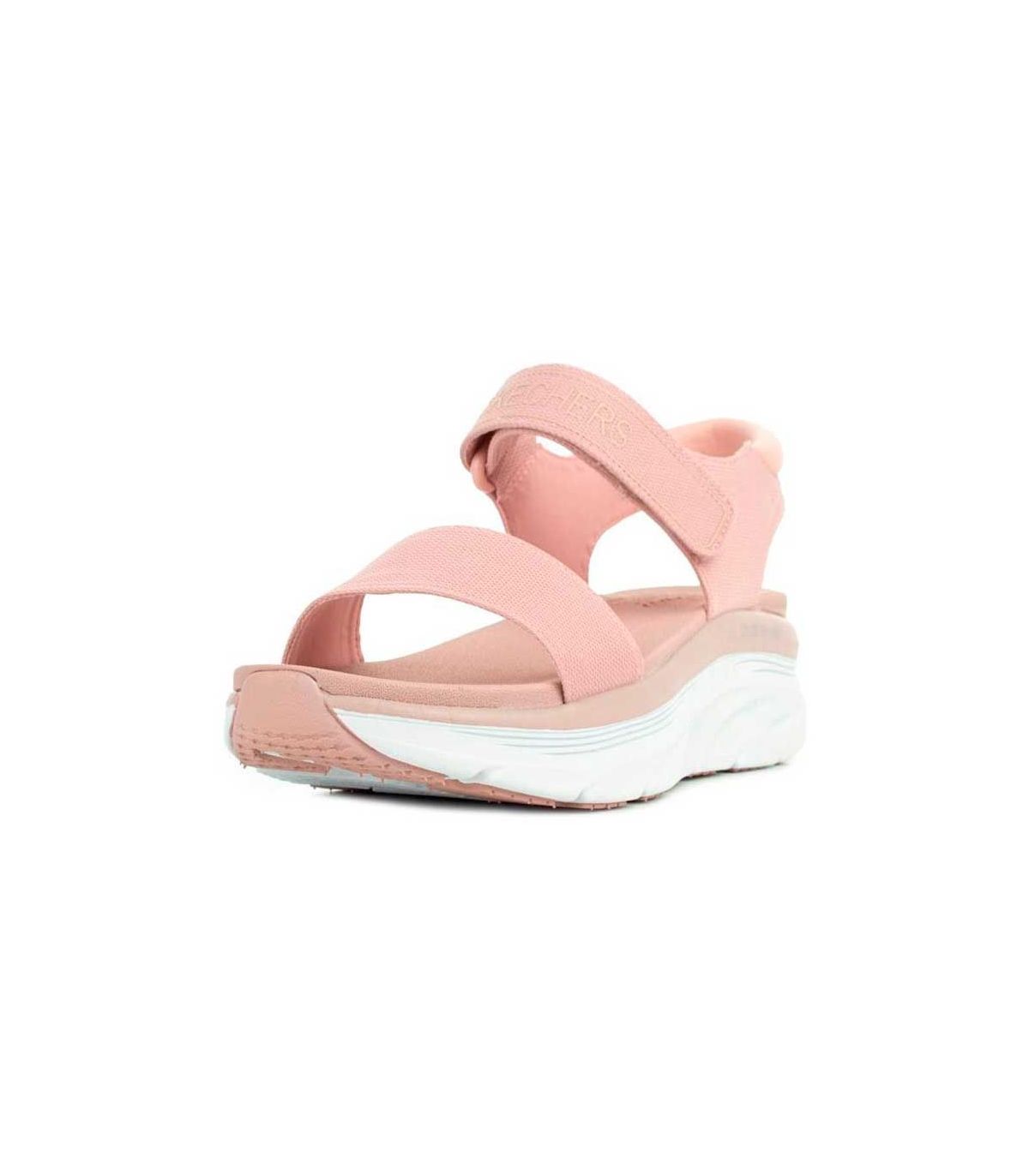 Sandalias Casual Skechers D'Lux Walker New Block Rosa