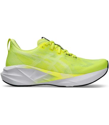 Asics Novablast 5 750 amarillas, zapatillas de running neutras con amortiguación reactiva FF BLAST MAX para asfalto.