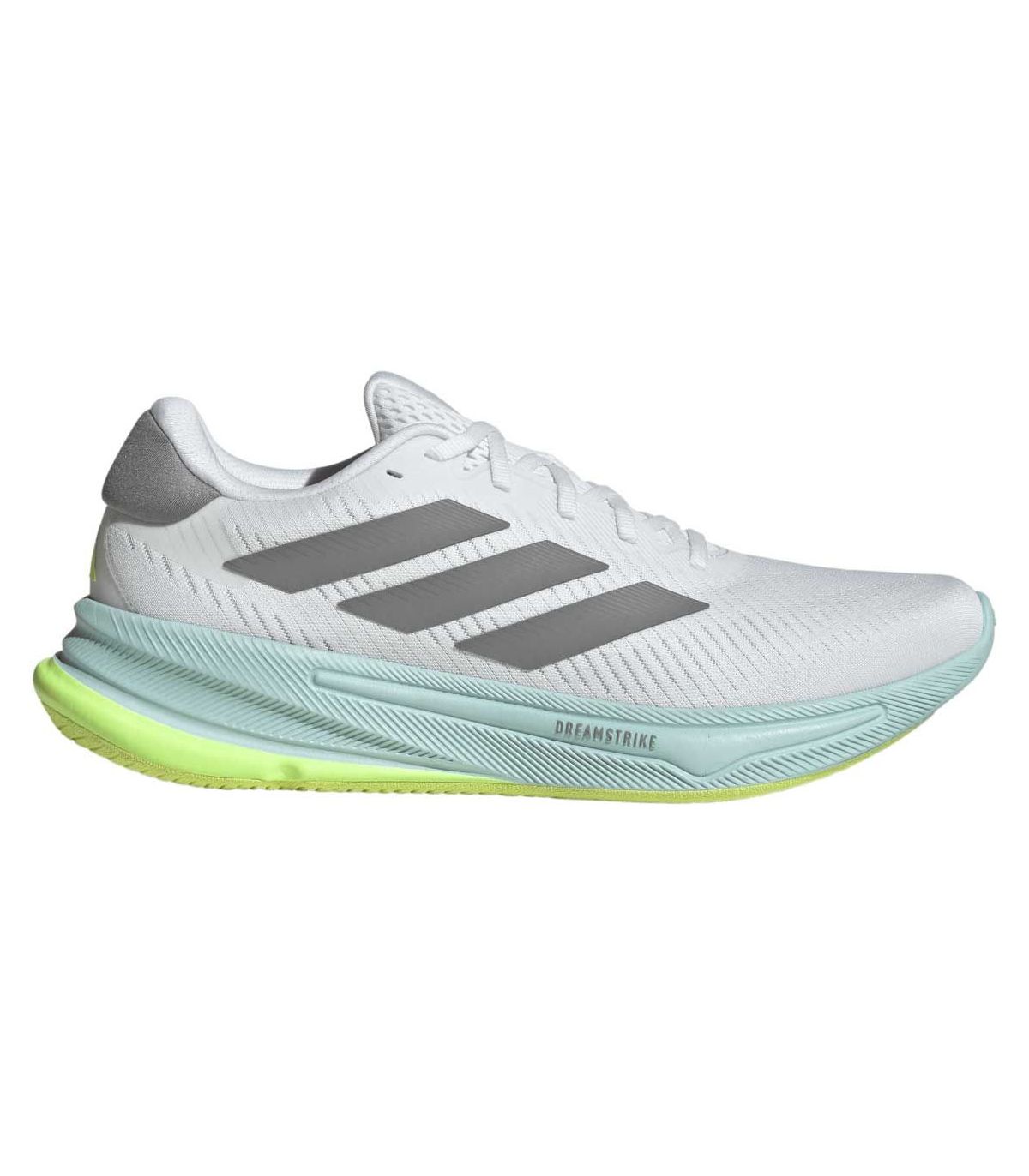 Adidas Supernova Ease blanco, zapatillas de running para hombre con amortiguación Dreamstrike y malla transpirable.