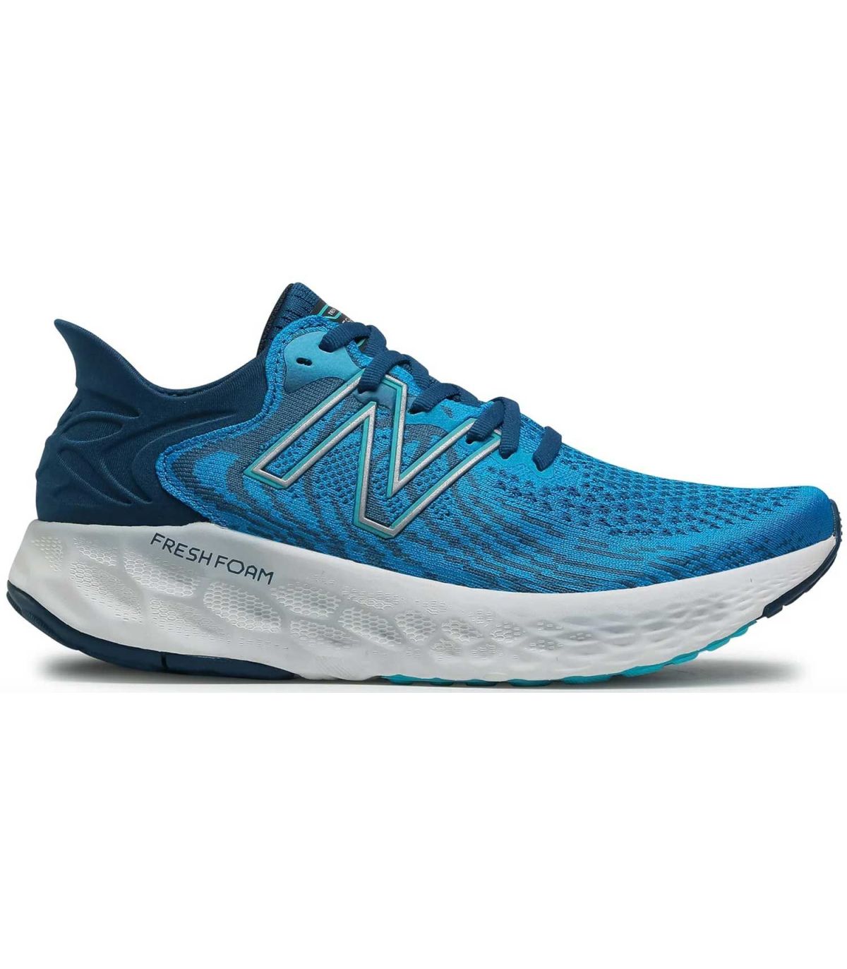 Zapatillas de running New Balance M1080S11 con tecnología Fresh Foam para máxima amortiguación en asfalto.