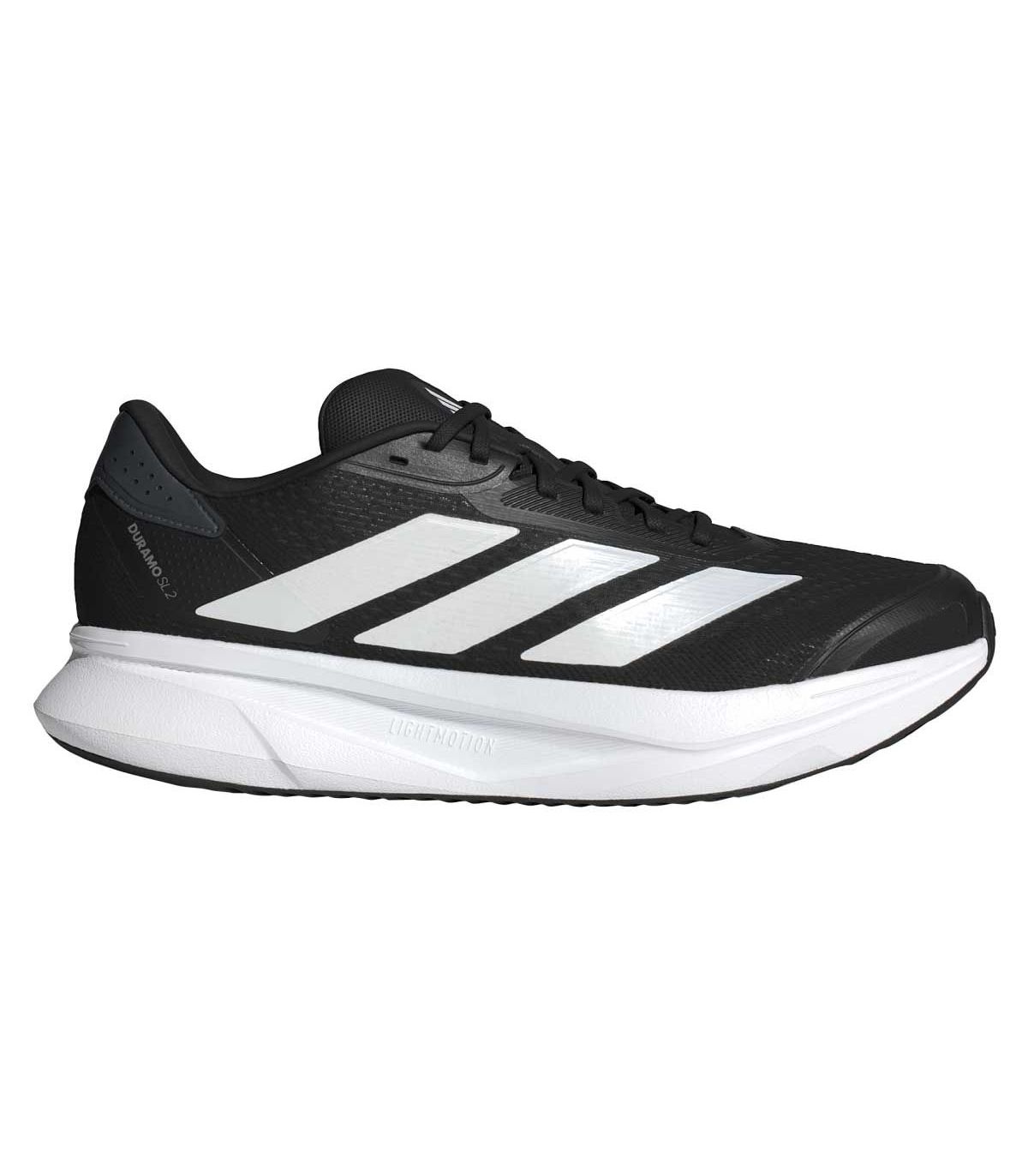 Zapatillas running Adidas Duramo SL 2 18 color negro, amortiguación LIGHTMOTION y empeine de malla transpirable.
