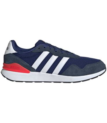 Zapatillas Adidas Run 60S 4.0 hombre azul, estilo retro años 60 con empeine de textil y piel y clip de talón TPU.