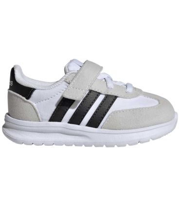 Zapatillas Adidas Run 70S 2.0 Baby Blanco con velcro, diseño retro de running y suela de EVA flexible.