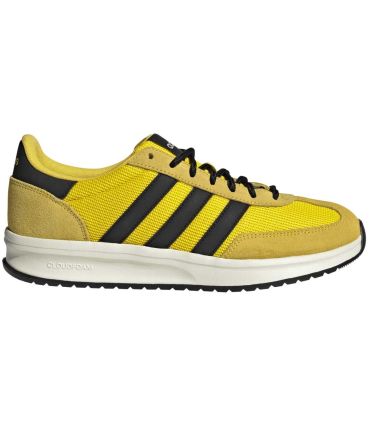 Adidas Run 70S 2.0 Amarillo: zapatillas de running retro para hombre con amortiguación Cloudfoam y suela de goma.