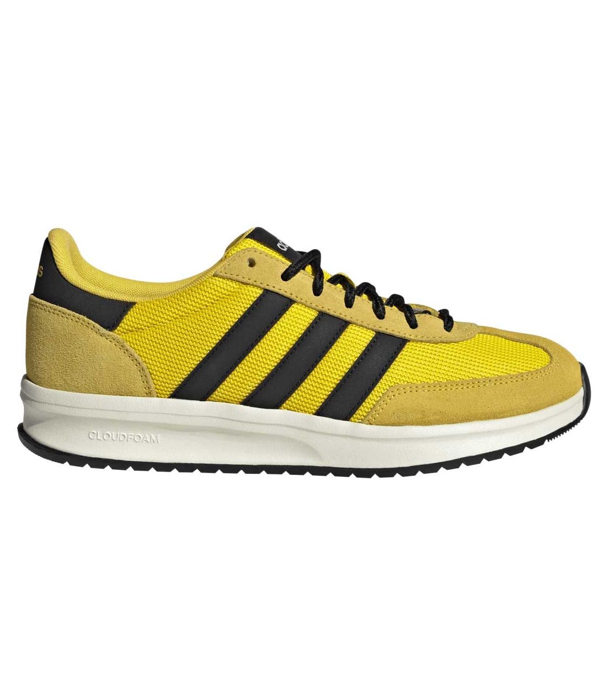 Adidas Run 70S 2.0 Amarillo: zapatillas de running retro para hombre con amortiguación Cloudfoam y suela de goma.