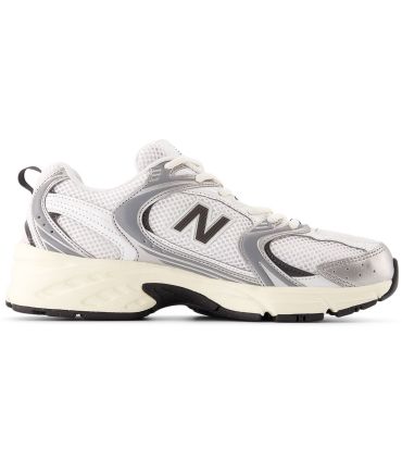 New Balance MR530 Metalic: zapatillas retro de malla transpirable con acabados metalizados y suela ABZORB.