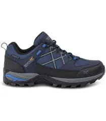 Zapatillas de senderismo Regatta Samaris III Low Isotex azul para hombre, impermeables y acolchadas.