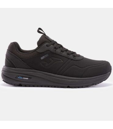 Zapatillas Joma Iron Aisla-Tex negras para hombre, calzado impermeable con suela antideslizante y diseño deportivo.