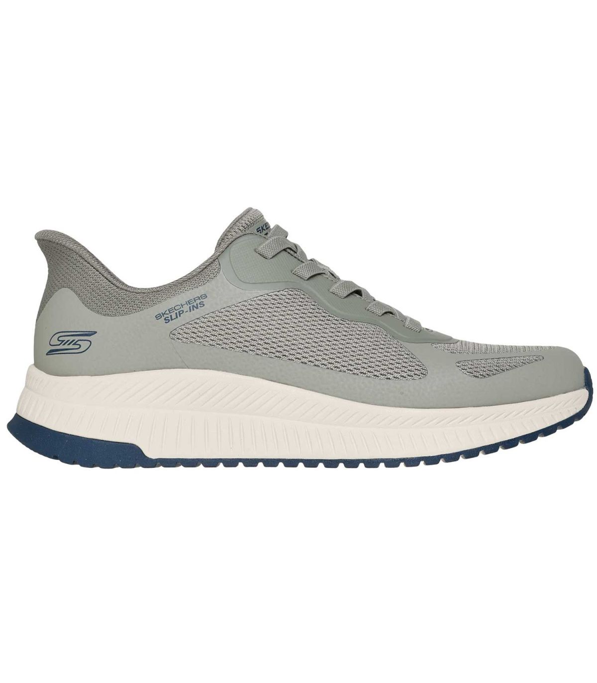 Zapatillas Skechers Slip-ins BOBS Sport Squad Chaos 4 verde oliva para hombre, calzado Hands Free con Memory Foam.