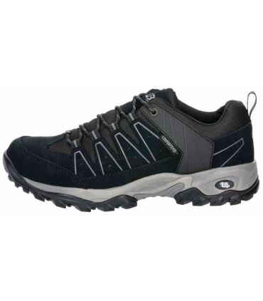 Zapatillas Bruetting Mount Pinos Low Negro de senderismo para hombre, impermeables con membrana Comfortex y suela CME.
